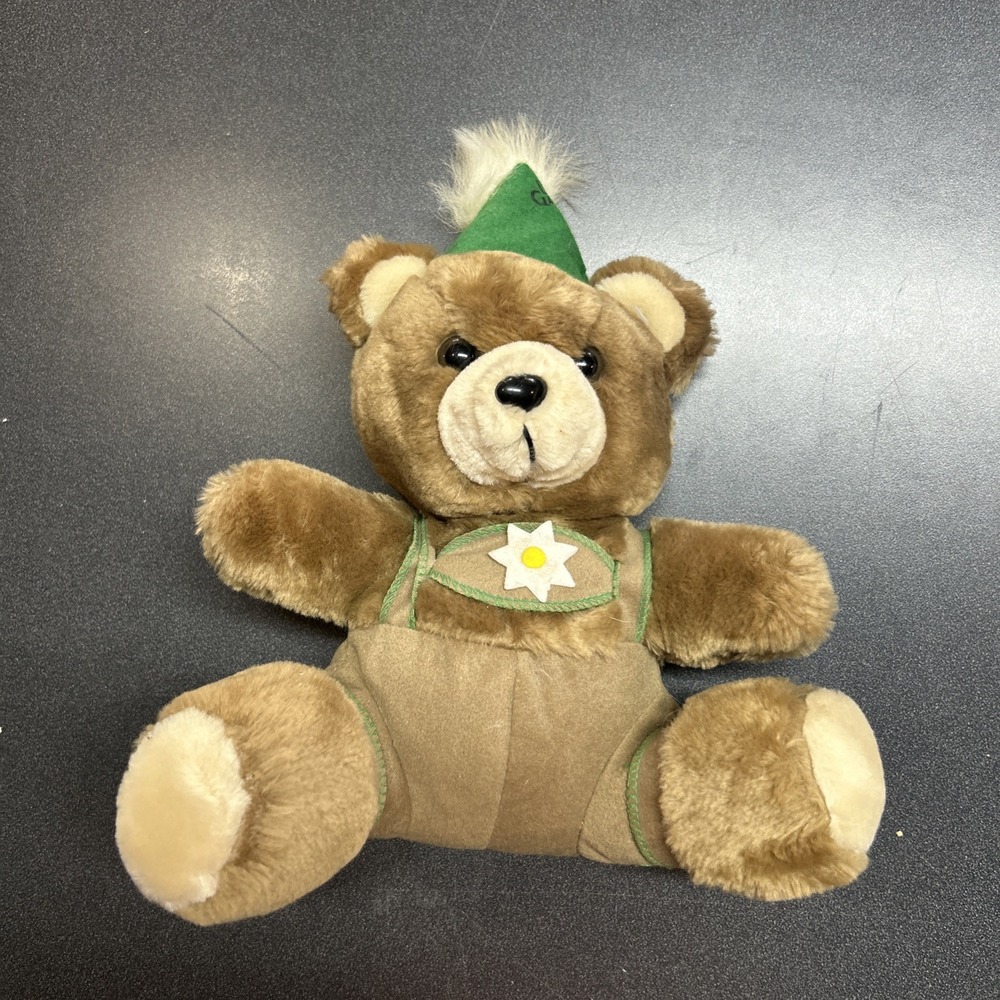 1979 Busch Gardens Old Country Teddy Bear Lederhosen Stuffed Plush Dakin German